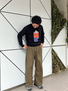 「アイテム（スウェット）」を使った、Shota Matsuokaさん（メンズ・180cm・20代）の冬コーディネート