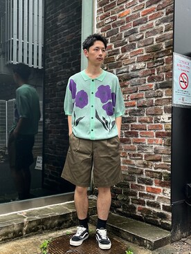 Shota Matsuokaさん（メンズ・180cm）の春コーディネート