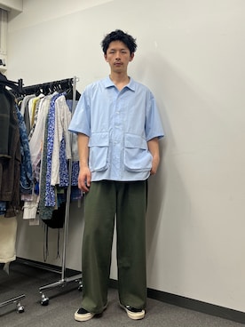 Shota Matsuokaさん（メンズ・180cm）の春コーディネート