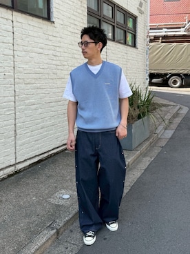 Shota Matsuokaさん（メンズ・180cm）の春コーディネート