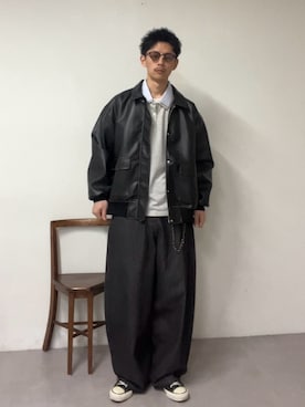 Shota Matsuokaさん(メンズ・180cm)の冬コーディネート