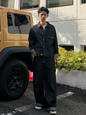 「アイテム（ブルゾン）」を使った、Shota Matsuokaさん（メンズ・180cm）の夏コーディネート