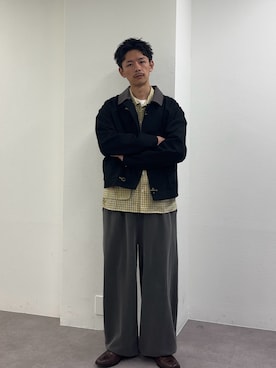 Shota Matsuokaさん（メンズ・180cm）の冬コーディネート