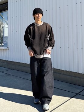 Shota Matsuokaさん(メンズ・180cm)の冬コーディネート