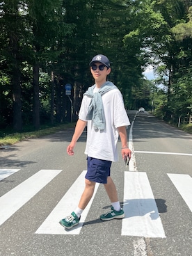 Shota Matsuokaさん（メンズ・180cm）の夏コーディネート