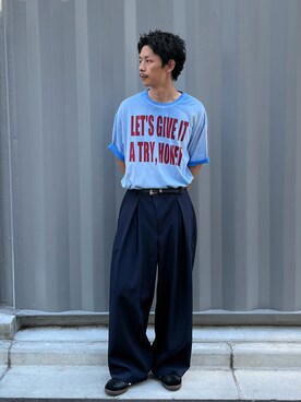 Shota Matsuokaさん（メンズ・180cm）の夏コーディネート