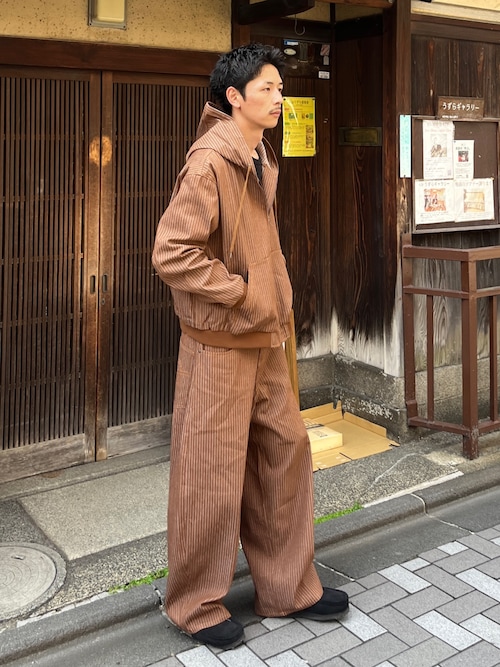 「CIAOPANIC(チャオパニック)の【cian denim/シアンデニム】バギーワイドデニム(デニムパンツ)」を使った、Shota Matsuokaさん(メンズ・180cm)の秋コーディネート