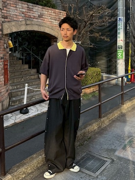 Shota Matsuokaさん（メンズ・180cm）の春コーディネート