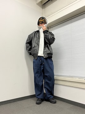 Shota Matsuokaさん（メンズ・180cm）の冬コーディネート