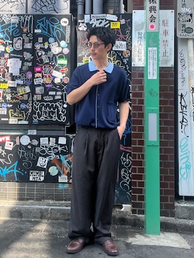Shota Matsuokaさん（メンズ・180cm）の春コーディネート