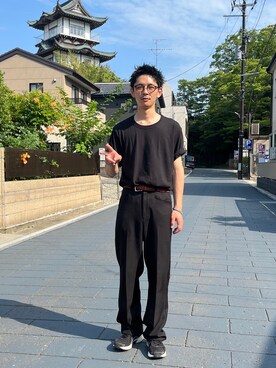 Shota Matsuokaさん（メンズ・180cm）の夏コーディネート