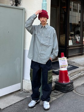 Shota Matsuokaさん（メンズ・180cm）の秋コーディネート