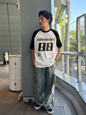 Shota Matsuokaさん（メンズ・180cm）の春コーディネート