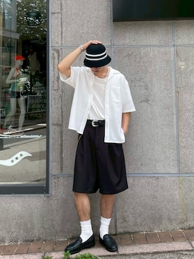 Shota Matsuokaさん（メンズ・180cm）の夏コーディネート