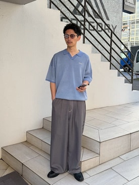Shota Matsuokaさん（メンズ・180cm）の春コーディネート
