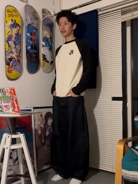 Shota Matsuokaさん（メンズ・180cm）の春コーディネート