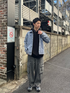 Shota Matsuokaさん(メンズ・180cm)の冬コーディネート