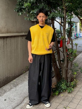 Shota Matsuokaさん（メンズ・180cm）の春コーディネート