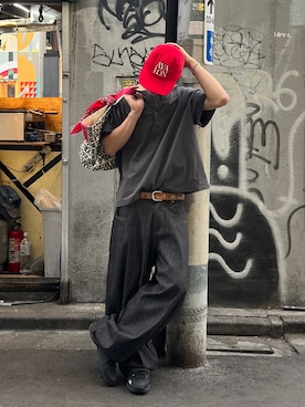 Shota Matsuokaさん（メンズ・180cm）の春コーディネート