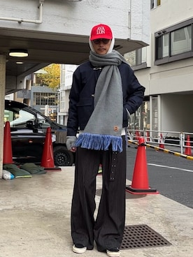 Shota Matsuokaさん（メンズ・180cm）の冬コーディネート