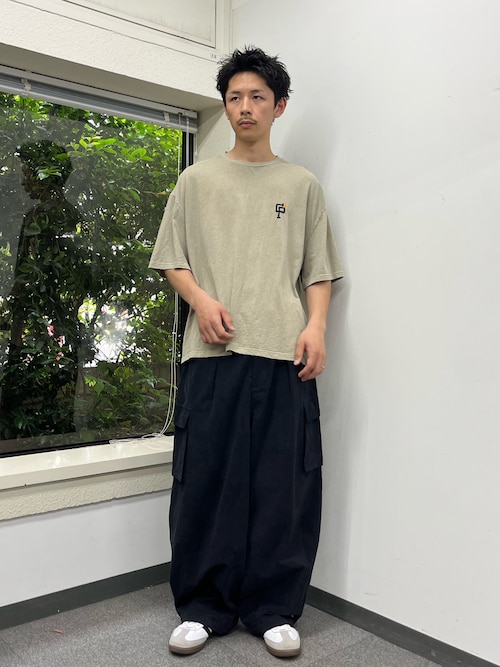 ボーダーアソート オーバーダイピグメントTシャツ