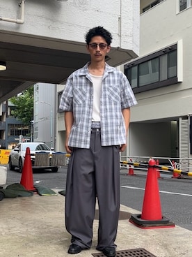 Shota Matsuokaさん（メンズ・180cm）の夏コーディネート