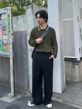 Shota Matsuokaさん（メンズ・180cm）の冬コーディネート