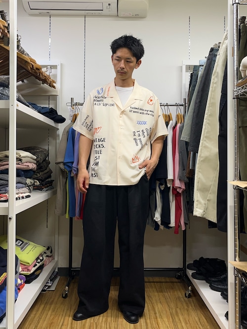 ワンタックワイドチノパンツ