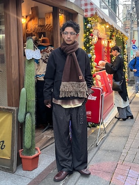 「アイテム（手袋）」を使った、Shota Matsuokaさん（メンズ・180cm・20代）の冬コーディネート