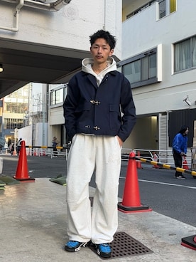 Shota Matsuokaさん（メンズ・180cm）の冬コーディネート