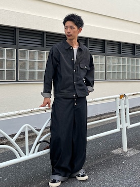 「アイテム（ブルゾン）」を使った、Shota Matsuokaさん（メンズ・180cm）の夏コーディネート