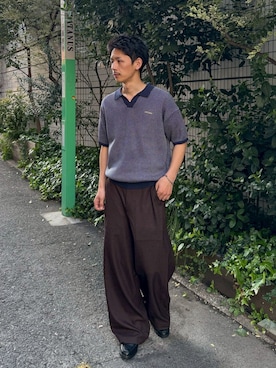 Shota Matsuokaさん（メンズ・180cm）の春コーディネート