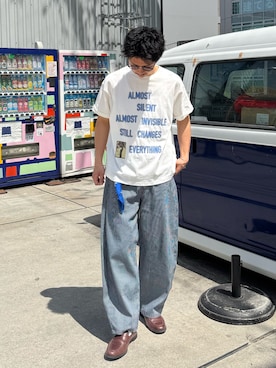 「CIAOPANIC（チャオパニック）のアイテム（パンツ）」を使った、Shota Matsuokaさん（メンズ・180cm）の春コーディネート
