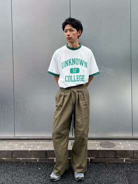 Shota Matsuokaさん（メンズ・180cm）の春コーディネート