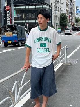 Shota Matsuokaさん（メンズ・180cm）の夏コーディネート