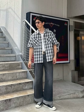 Shota Matsuokaさん（メンズ・180cm）の夏コーディネート