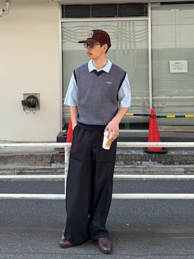 Shota Matsuokaさん（メンズ・180cm）の春コーディネート