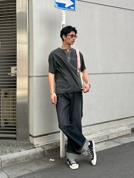 Shota Matsuokaさん（メンズ・180cm）の夏コーディネート