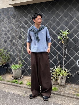Shota Matsuokaさん（メンズ・180cm）の春コーディネート