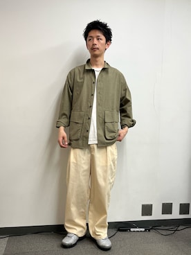 「CIAOPANIC（チャオパニック）のBIGポケットチェックシャツ（シャツ/ブラウス）」を使った、Shota Matsuokaさん（メンズ・180cm）の春コーディネート