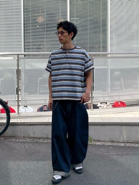 Shota Matsuokaさん（メンズ・180cm）の春コーディネート