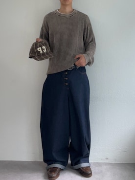 「アイテム（パーカー）」を使った、Shota Matsuokaさん（メンズ・180cm）の秋コーディネート