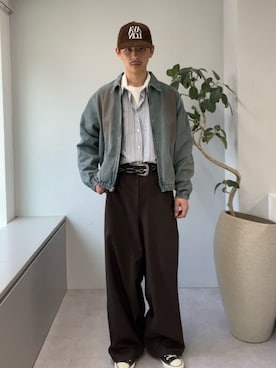 Shota Matsuokaさん（メンズ・180cm）の春コーディネート