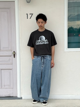 Shota Matsuokaさん（メンズ・180cm）の春コーディネート