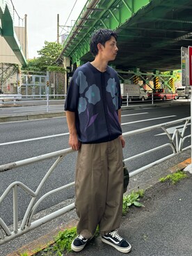 Shota Matsuokaさん（メンズ・180cm）の春コーディネート