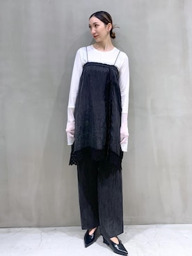 「アイテム（パンプス）」を使った、horieさん（レディース・170cm）の冬コーディネート