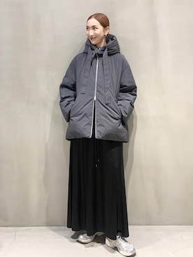 「アイテム（ダウンジャケット/コート）」を使った、horieさん（レディース・170cm）の秋コーディネート
