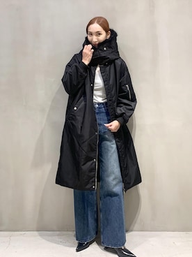 「アイテム（ナイロンジャケット）」を使った、horieさん（レディース・170cm）の秋コーディネート