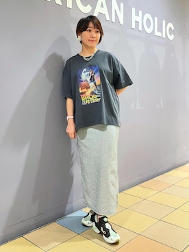 「AMERICAN HOLIC（アメリカンホリック）のアイテム」を使った、ah.susuyuさん（レディース・157cm）の夏コーディネート