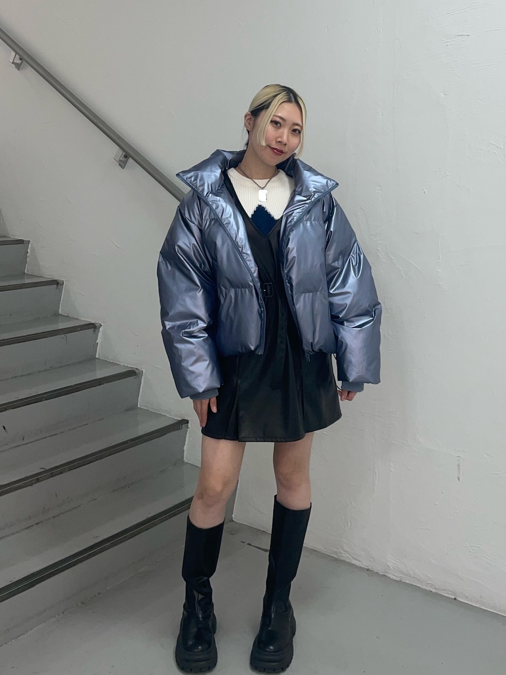 jouetie ボア ロングコート ブルー ウールボアコート(ブルー) – stylist-kurakuen